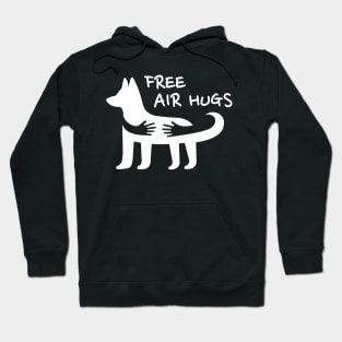 Free Air Hugs Cute Dog Puppy Social Distancing Hoodie